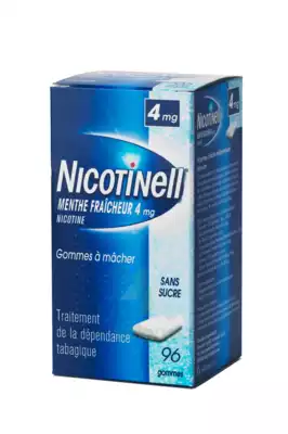 Nicotinell Menthe Fraicheur 4 Mg Sans Sucre, Gomme à Mâcher Médicamenteuse 8plq/12 à POITIERS